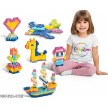 PlayZen Constructo Stem 100 Parça - Eğitici Oyuncak Yapı Oyuncağı Montessori Zeka Oyunu Yapı Taşları Seti