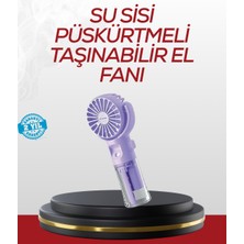 İlkyaz Fashion Type-C Şarjlı Taşınabilir Su Buharlı Mini Vantilatör ILKYZHB-RS3455