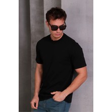 Etiler Collection Erkek Relax Fit Bisiklet Yaka %100 Pamuk Rahat Kesim Basic Tişört