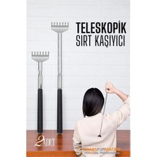 İlkyaz Fashion Hsnet Sırt Kaşıyıcı - Telekopik 56 cm Sırt Kaşıma Aparatı Hanımeli 2 Li Set  ILKYZHB-RS345