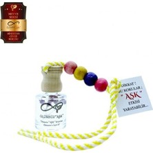 Koku Hanem Toptan Ölümsüz Aşk Meyve Serisi Hindistan Cevizi 10 Adet 8 ml Silindir Şişe Oto Kokusu Araç Araba Parfümü