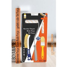 İlkyaz Fashion Hsnet Boyama Seti - Kestirme Fırça -10CM Rulo Fırça - Yedek Rulo- Tel Fırça  ILKYZHB-RS3455