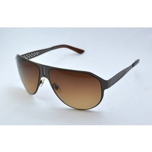 Sama Calıfornıa  Mahogany 64 Brn Brushed Gold Altın Kahverengi Unısex Güneş Gözlüğü