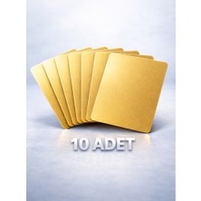 NFC Kart Dijital Kartvizit Ntag215 Gold - 10 adet
