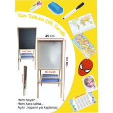 Decolfin Yazı Tahtası Ahşap Mala Çift Taraflı No:15 Okul Öncesi Okul Grubu Maske ve Harita