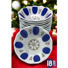 İlkyaz Fashion Turk Melamin Çay Tabağı 18 Adet Geleneksel Türk Çay Bardağı Altlığı ILKYZHB-RS3455