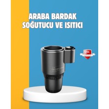 İlkyaz Fashion Dijital Ekranlı Akıllı Bardaklık Araç Içi Termal Isıtıcı Soğutucu ILKYZHB-RS3455