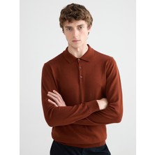 Polo Yaka Erkek Triko Kazak