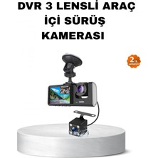 MiraLive Üç Kameralı Araç Içi Kayıt Sistemi Full Hd Gece Görüşlü ve G-Sensör Destekli