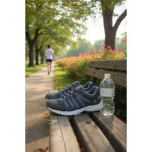 Enoch Erkek Çoklu Şerit Detaylı Esnek Tabanlı Günlük Spor Ayakkabı Sneaker