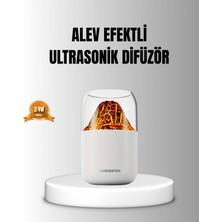MiraLive Alev Efektli Ultrasonik Uçucu Yağ Difüzörü 280ML Su Tanklı ve Sessiz Çalışma Özellikli