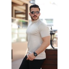 Etiler Collection Erkek Yarım Balıkçı Yaka Kısa Kollu Tişört