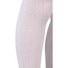 Civil Socks Civil Girls Derbili Düz 3-11 Yaş Külotlu Çorap - Beyaz 3-4 Yaş