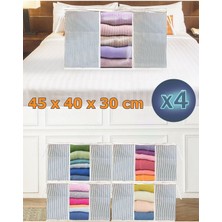 Helen's Home 4 Adet Pencereli Kazak Giysi Hurcu- 45*40*30 cm