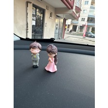 Araç Içi Biblo Sevimli Süpriz Çifti  Şık Tasarım Tüm Araç Modellerine Uygun