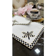 Eltis Boutique Home 2'li Mackenzie Nakışlı Kokteyl Peçetesi