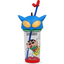 Vagonlife Crayon Shinchan Pipetli Matara 500 ml - Mavi