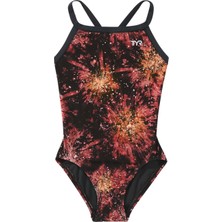 Tyr Tyr Durafast Lite® Diamondfit Kız Çocuk Mayo - Radiant Flaretükeniyor - Kırmızı - 24 - ST00668-2590