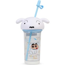 Vagonlife Crayon Shinchan Pipetli Matara 500 ml - Beyaz