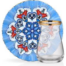 PremiumPort Şık 6 Kişilik Porselen Çay Takımı Seti