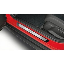 Fams Otomotiv Toyota Corolla 3D Krom + ABS Kapı Eşiği Koruma Sport Line 2002-2018 Arası 4 Prç. P. Çelik (Taşlı)