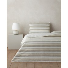 English Home Woody Kolay Ütülenir Çift Kişilik Nevresim Seti 200x220 cm Bej-Kahverengi