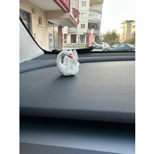 Araç Içi Biblo Sevimli Beyaz Kuğu  Şık Tasarım Tüm Araç Modellerine Uygun