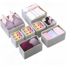Helen's Home 8'li Çekmece Içi Düzenleyici Organizer Set Gri