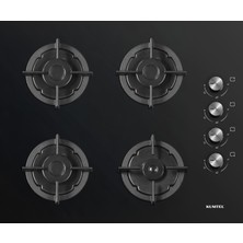 Kumtel Döküm Izgaralı Siyah Cam Set Üstü Ocak KO-40TSHDF