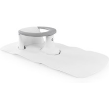 Dolu Oyuncak Dolu Kaymaz Önleyici Banyo Oturağı  - Gri Standart