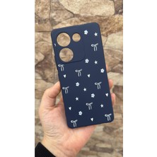 Vip Case Tecno Camon 20 Pro Uyumlu Mini Fiyonk Desenli Silikon Darbe Emici Klasik Korumalı Rubber Kılıf