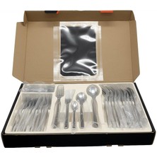 Atlas Prime Serisi 30 Parça 6 Kişilik Çatal Kaşık Takımı Sade Model (Kutulu)