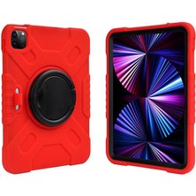 MobaxAksesuar Samsung Galaxy Tab A9 Plus 11INÇ X210 X215 X216 Kılıf Askılı Silikon Handle Ring Yüzüklü Amour Tank Case