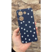 Vip Case Tecno Camon 20 Pro Uyumlu Mini Papatya Desenli Silikon Darbe Emici Klasik Korumalı Rubber Kılıf