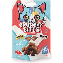 M-Pets Crunchy Bites Biftekli Kedi Ödül Maması 60 gr
