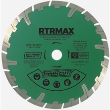 RTRMAX RES180 Turbo Elmas Testere Uzun Segmentli 180 x 22 mm