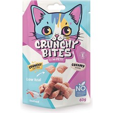 M-Pets Crunchy Bites Deniz Mahsüllü Kedi Ödül Maması 60 gr