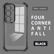 HONTINGA Samsung Galaxy S25 ile Uyumlu Şeffaf Kılıfı Düşüme Önleyici Basitlik Anti Düşme Kamera Korumali Desen Yumuşak Silikon Telefon Kılıfı Kadın ve Erkek Için Uygundur K3-0000