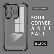 HONTINGA Xiaomi Redmi Note 14 4g ile Uyumlu Şeffaf Kılıfı Düşüme Önleyici Basitlik Anti Düşme Kamera Korumali Desen Yumuşak Silikon Telefon Kılıfı Kadın ve Erkek Için Uygundur K3-0000