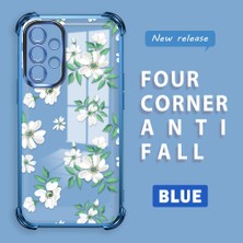 HONTINGA Samsung Galaxy A52 5g ile Uyumlu Şeffaf Kılıfı Düşüme Önleyici Basitlik Anti Düşme Kamera Korumali Çiçek Desen Yumuşak Silikon Telefon Kılıfı Kadın ve Erkek Için Uygundur K3-0222