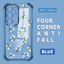 HONTINGA Samsung Galaxy S23 Ultra ile Uyumlu Şeffaf Kılıfı Düşüme Önleyici Basitlik Anti Düşme Kamera Korumali Çiçek Dalı Desen Yumuşak Silikon Telefon Kılıfı Kadın ve Erkek Için Uygundur K3-0220