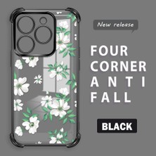 HONTINGA Tecno Spark 20 ile Uyumlu Şeffaf Kılıfı Düşüme Önleyici Basitlik Anti Düşme Kamera Korumali Çiçek Desen Yumuşak Silikon Telefon Kılıfı Kadın ve Erkek Için Uygundur K3-0222