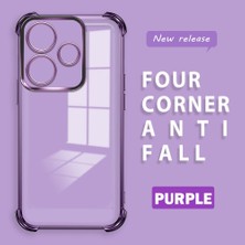 HONTINGA Xiaomi Redmi 13 ile Uyumlu Şeffaf Kılıfı Düşüme Önleyici Basitlik Anti Düşme Kamera Korumali Desen Yumuşak Silikon Telefon Kılıfı Kadın ve Erkek Için Uygundur K3-0000