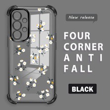 HONTINGA Samsung Galaxy A33 5g ile Uyumlu Şeffaf Kılıfı Düşüme Önleyici Basitlik Anti Düşme Kamera Korumali Çiçek Dalı Desen Yumuşak Silikon Telefon Kılıfı Kadın ve Erkek Için Uygundur K3-0220