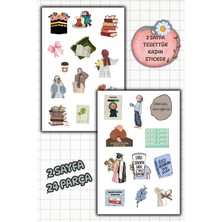 Birikiyedi 2 Sayfa Motto Islam Temalı Tesettür Kadın Sticker - Ajanda Laptop Telefon Defter Etiketi - Hijab