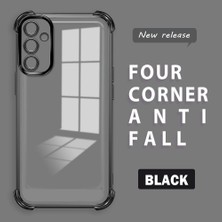 HONTINGA Samsung Galaxy A14 4g ile Uyumlu Şeffaf Kılıfı Düşüme Önleyici Basitlik Anti Düşme Kamera Korumali Desen Yumuşak Silikon Telefon Kılıfı Kadın ve Erkek Için Uygundur K3-0000