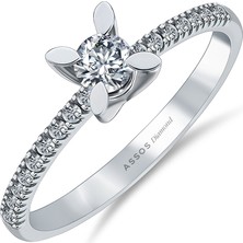 Assos Pırlanta 0.30 Karat Pırlanta Tektaş Yüzük