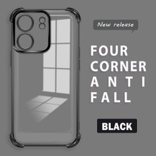 HONTINGA Xiaomi Redmi 13C ile Uyumlu Şeffaf Kılıfı Düşüme Önleyici Basitlik Anti Düşme Kamera Korumali Desen Yumuşak Silikon Telefon Kılıfı Kadın ve Erkek Için Uygundur K3-0000