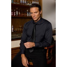 Calen Erkek Slim Fit Pamuk Saten Kolay Ütülenebilinir Gömlek