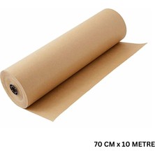 Roco Paper Co. Kraft Rulo Ambalaj Kağıdı, Çeyiz, Hediye Paketleme, Çiçek Buket, Dıy Kağıdı, 70CM x 10M, 80 G/m